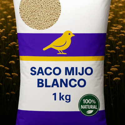 Saco mijo blanco